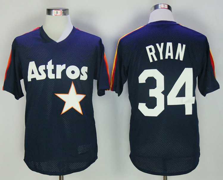 Houston Astros #34 Nolan Ryan Navy Blue Mesh BP Jersey,We sell and wholesale Houston Astros #34 Nolan Ryan Navy Blue Mesh BP Jersey on line form chian!